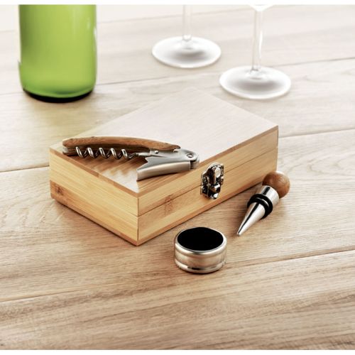 Bamboo wine set - Image 2